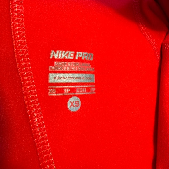 Nike Pro Bright Red Pullover - Picture 3 of 6